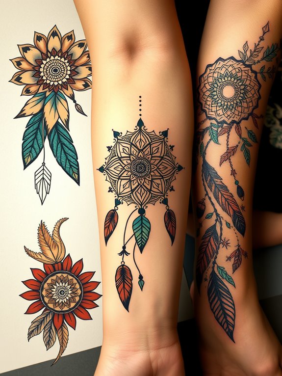 unique bohemian tattoo designs