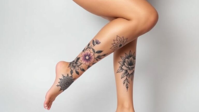 unique calf tattoo ideas