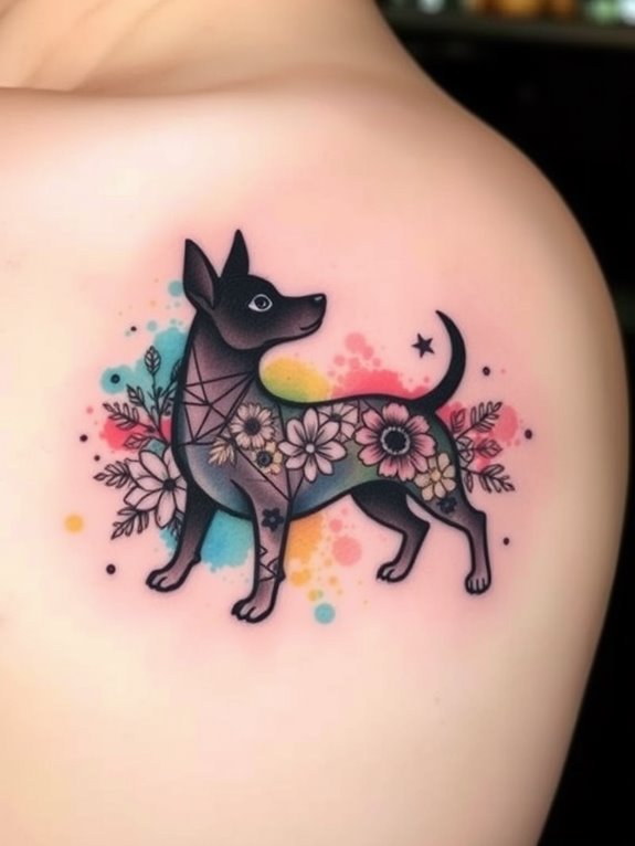 unique canine body art