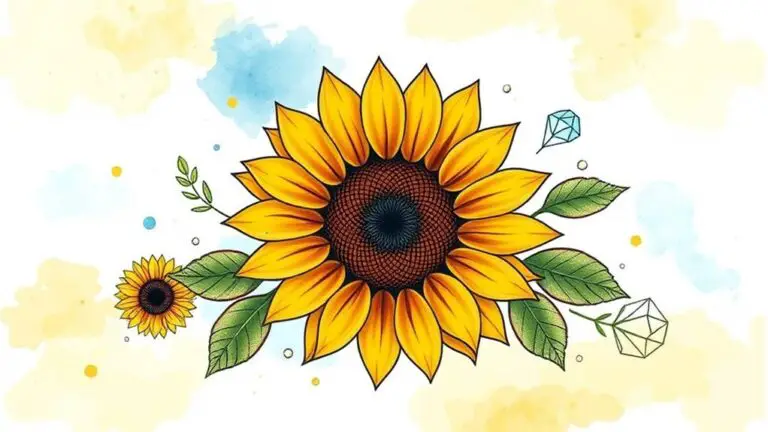 vibrant sunflower tattoo designs