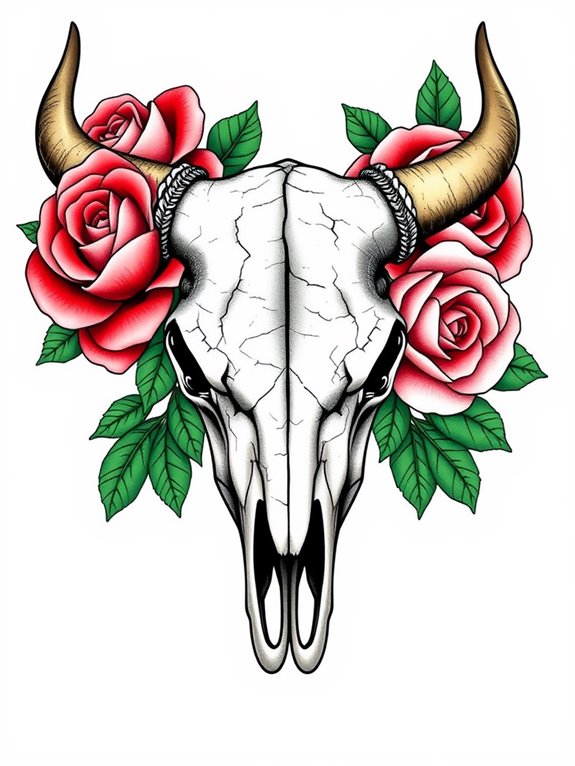 western themed tattoo design