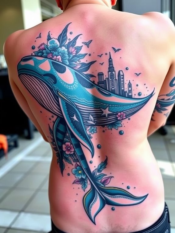 whale in city ink