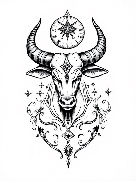 zodiac bull ink ideas