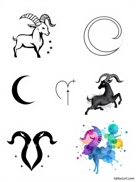 zodiac sign symbol variations