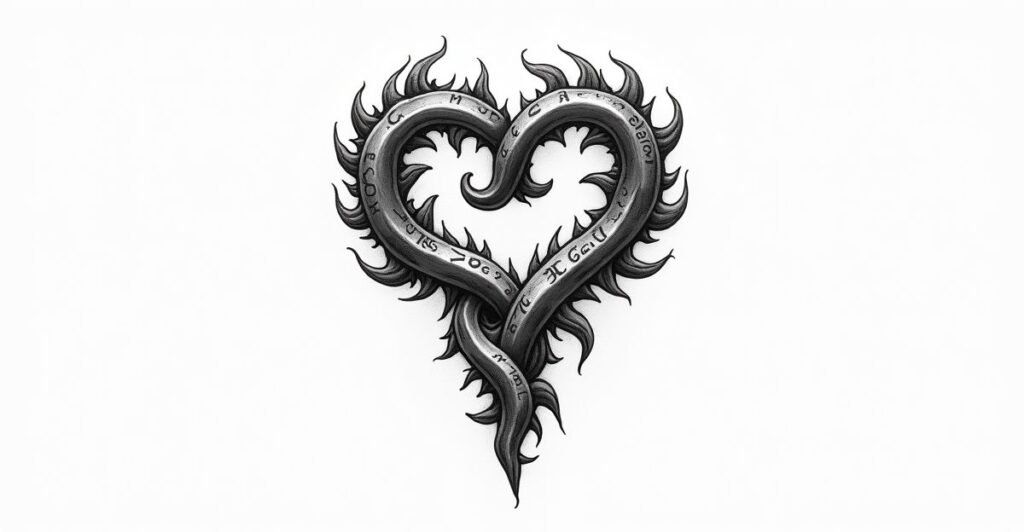 29 Bold Heart Family Tattoos for Parents and Kids