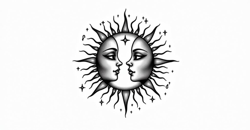 30 Touching Sun and Moon Family Tattoos to Share With Siblings