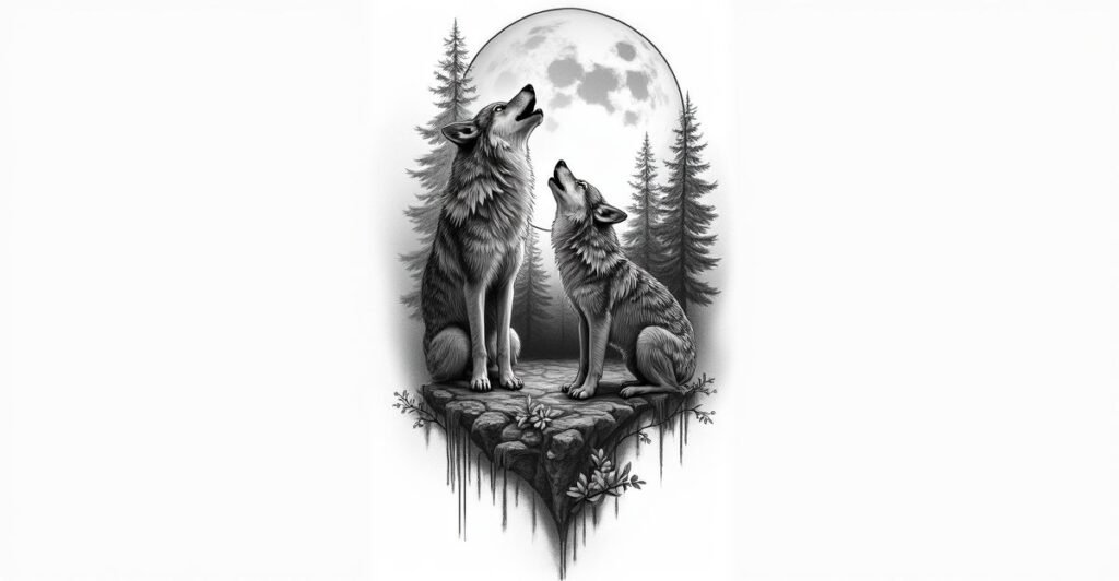 22 Brilliant Wolf Family Tattoos to Celebrate Your Bond