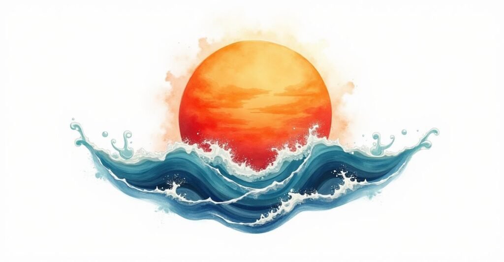 21 Unforgettable Waves And Sun Family Tattoos You Can’t Resist
