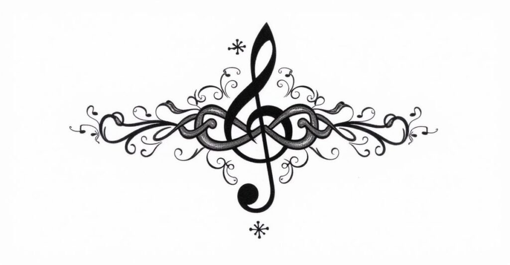 27 Heartwarming Music Note Family Tattoos That Speak Volumes