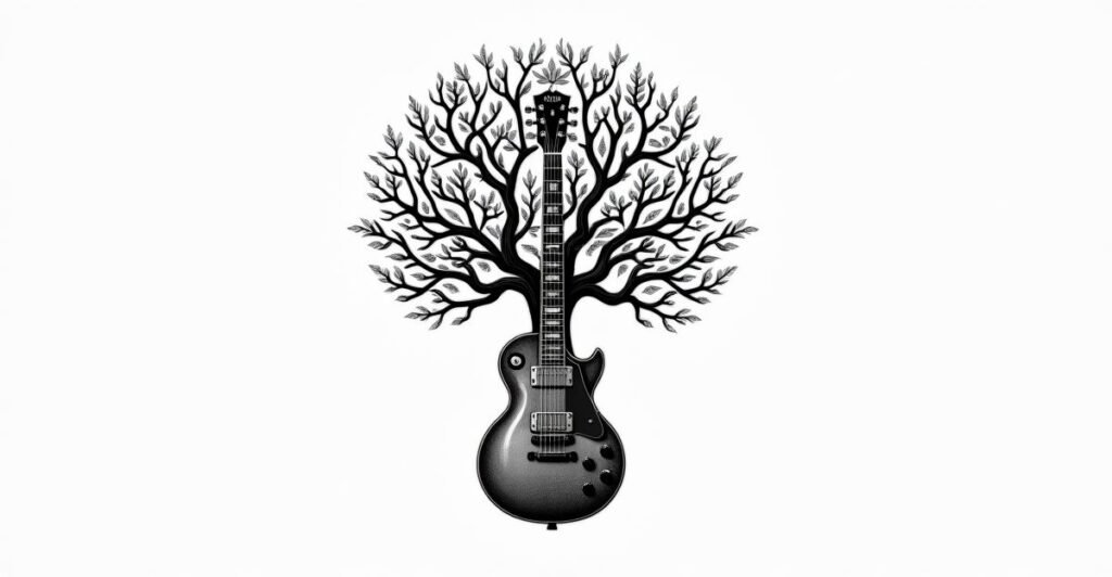 20 Unique Guitar Family Tattoos That Tell Your Story