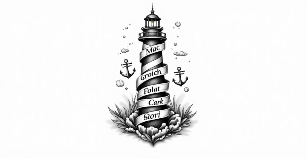 26 Bold Lighthouse Family Tattoos to Celebrate Heritage