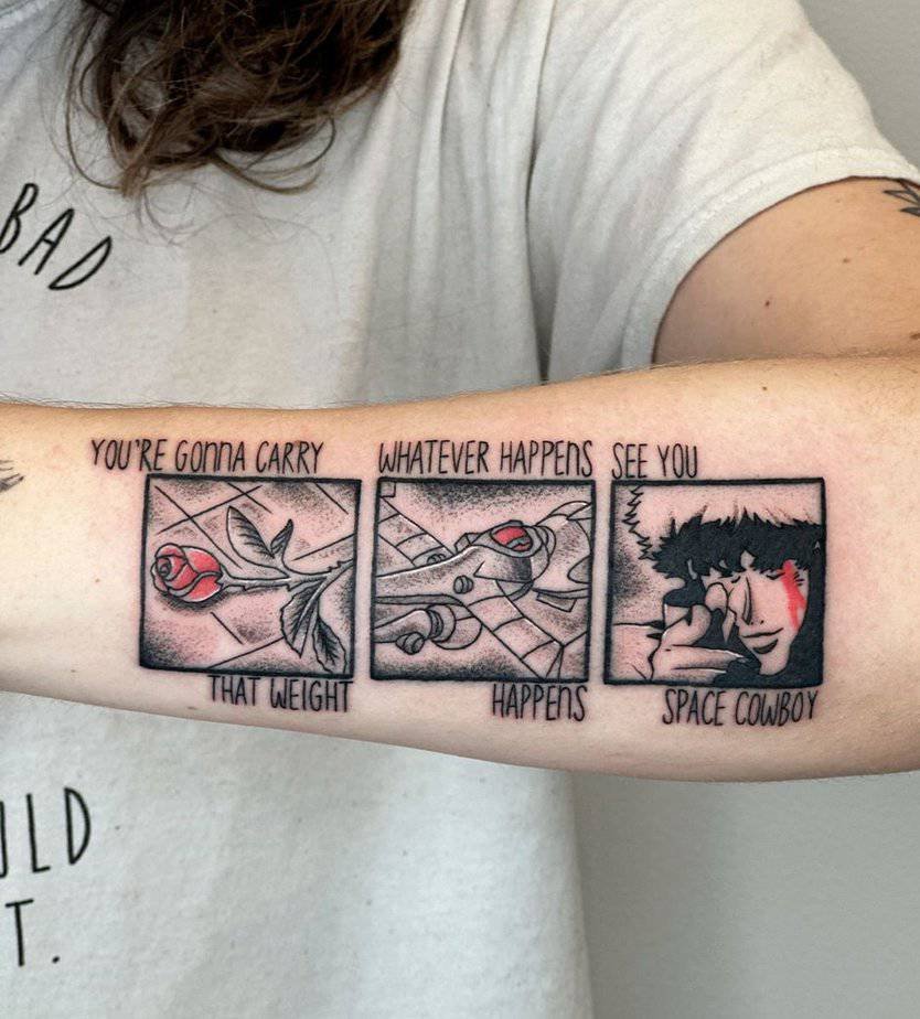 Trio of Bebop quotes and imagery