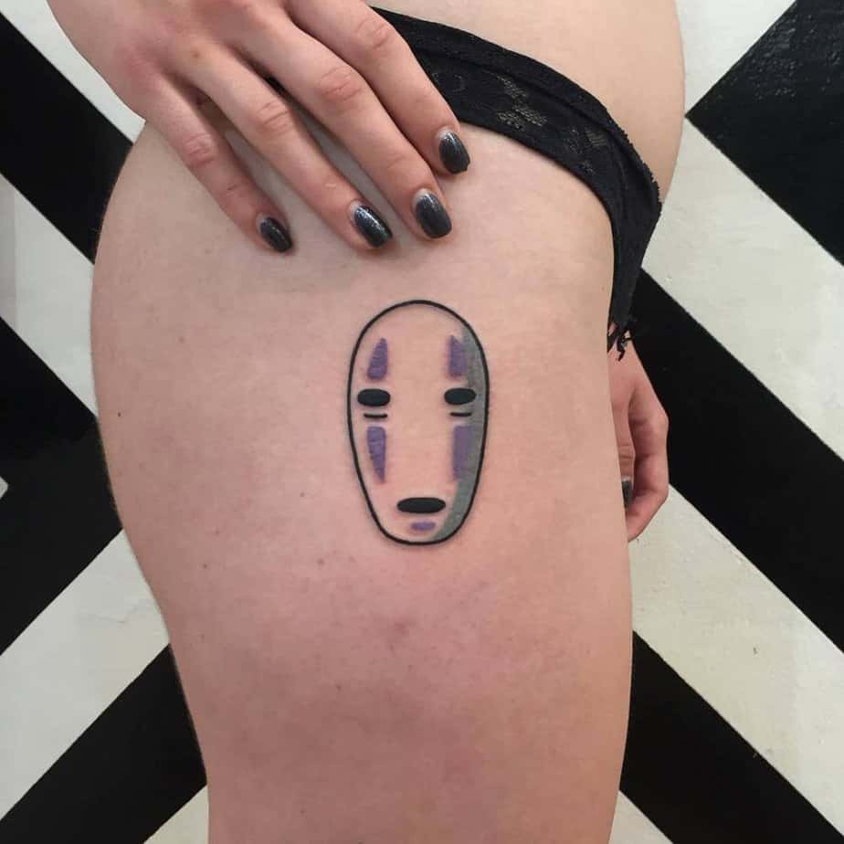 No-Face simple tattoo