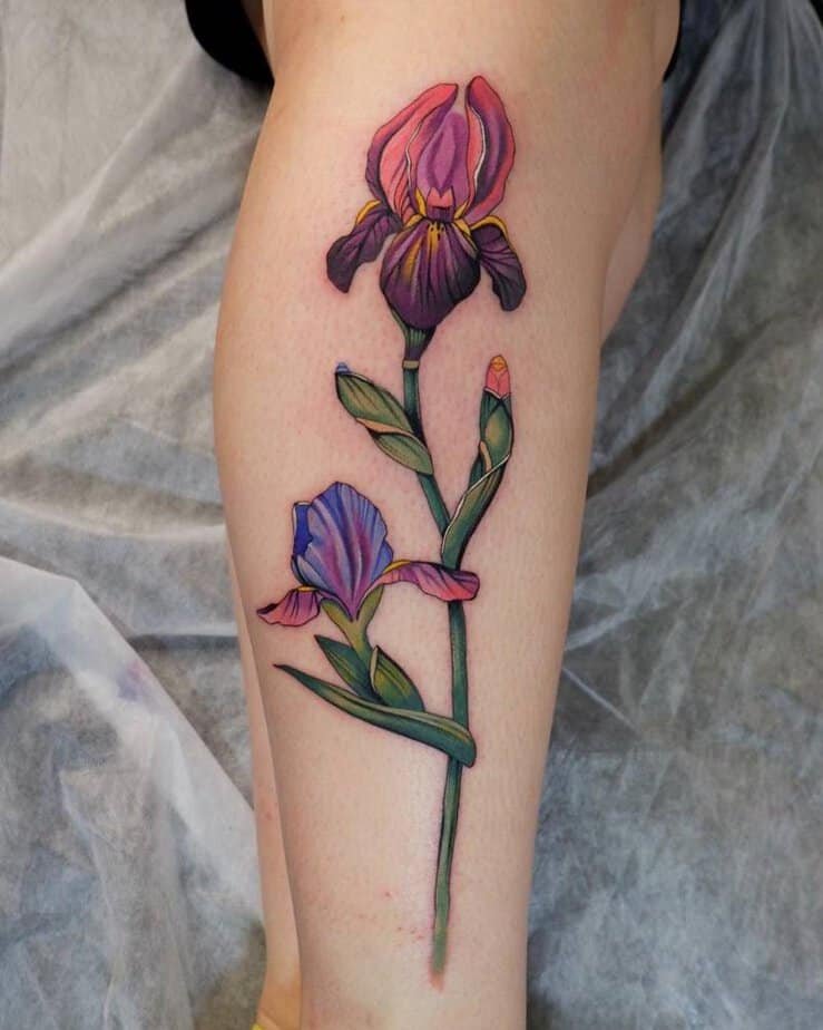 20 Iris Tattoo Ideas That Are Simply Petal Perfect