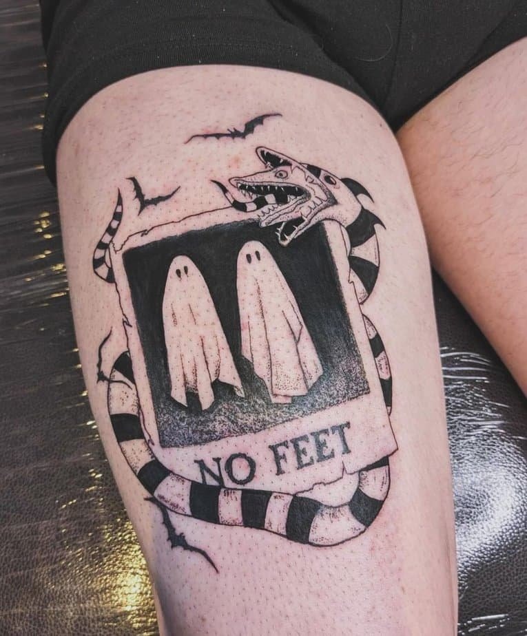 No-feet ghost tattoo