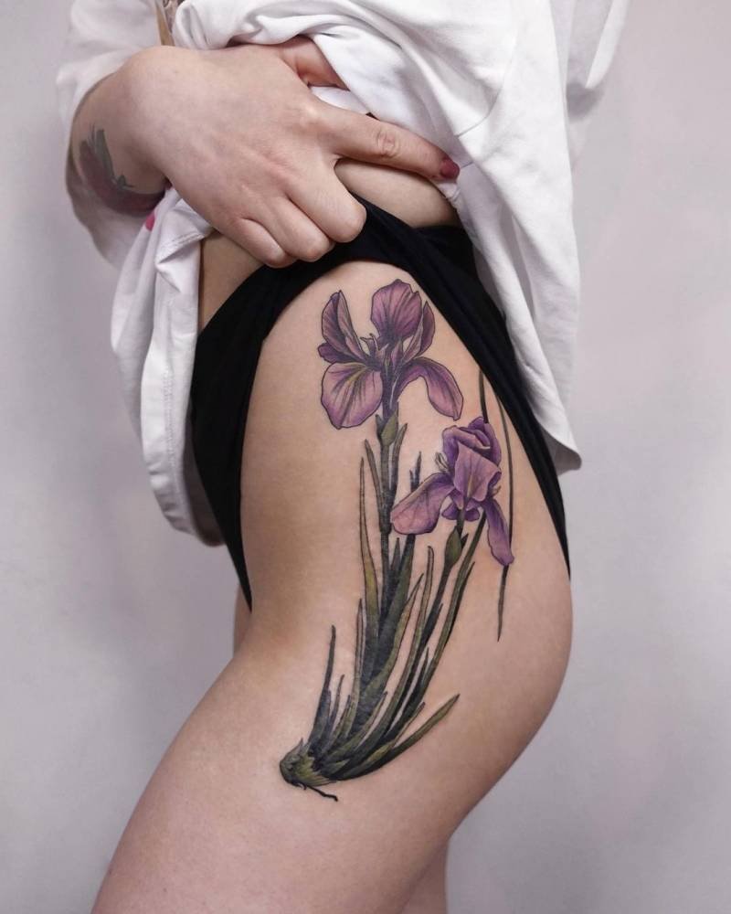 20 Iris Tattoo Ideas That Are Simply Petal Perfect
