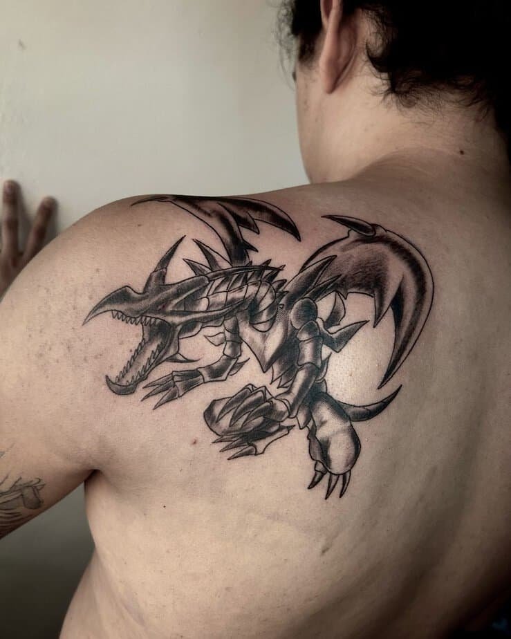 Red-Eyes Black Dragon in full flight