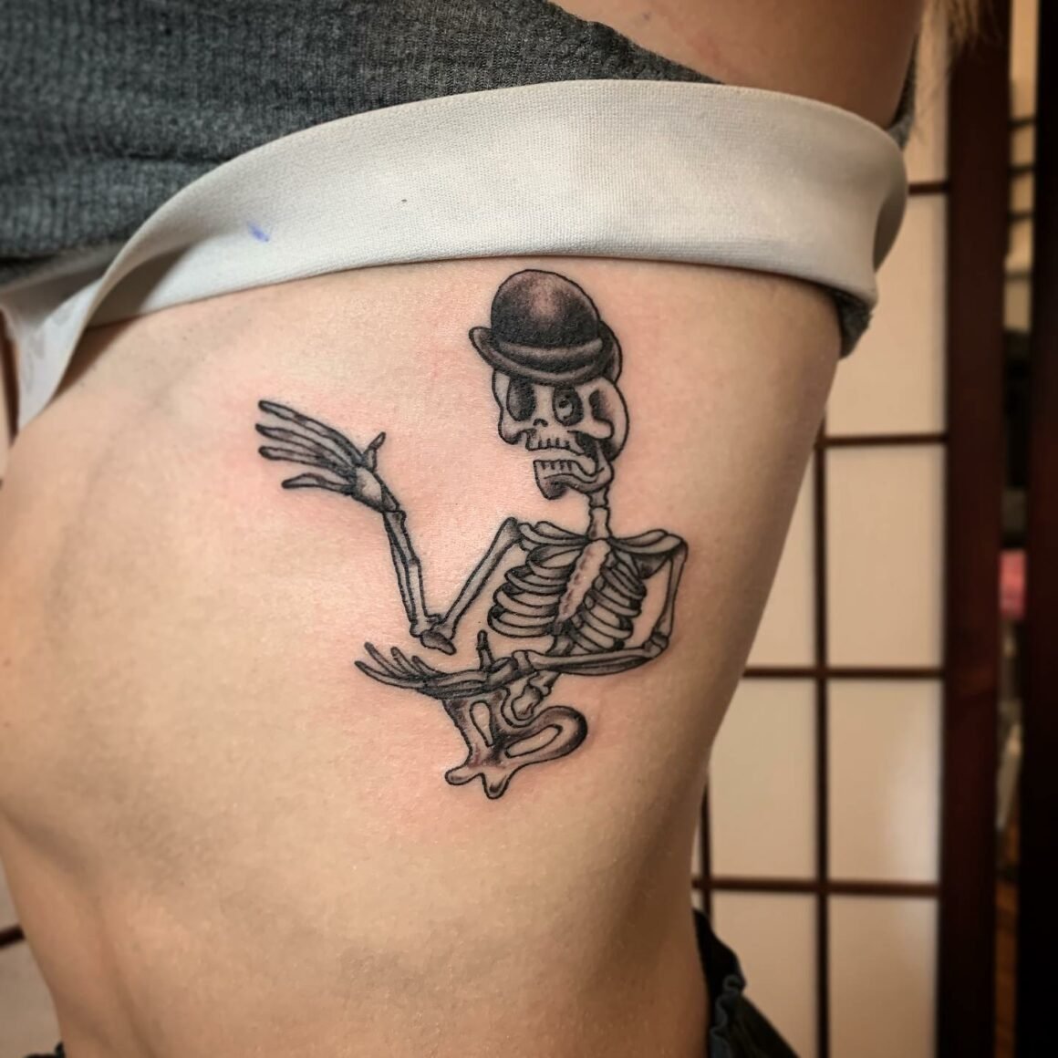 Bonejangles with bowler hat and jazzy pose