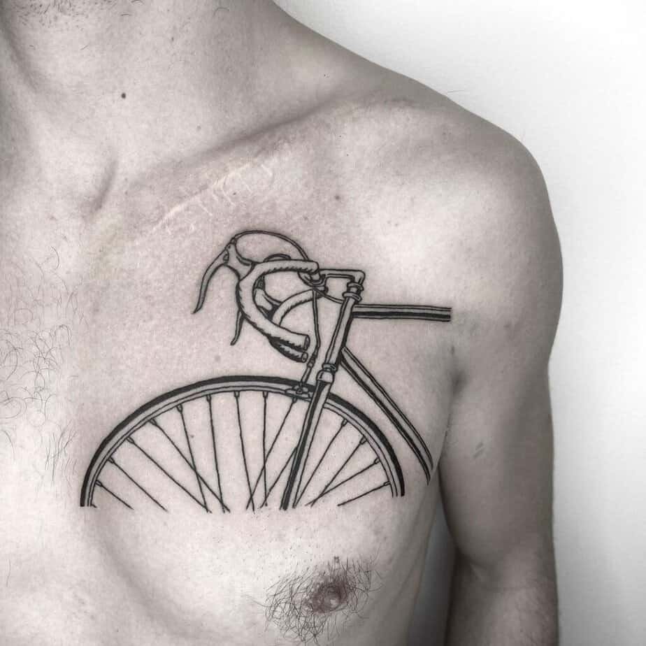 17. A part of a bicycle