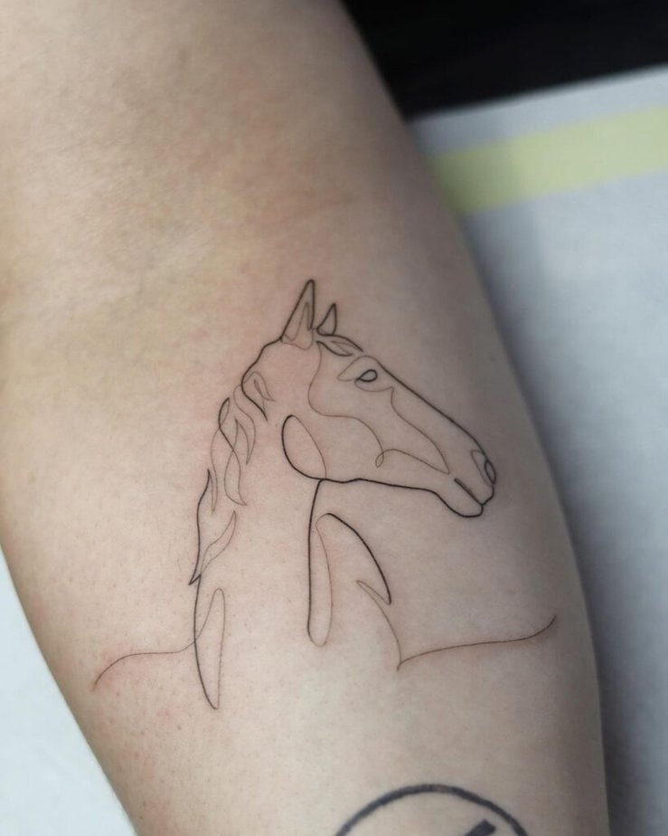 3. Outline of a horse