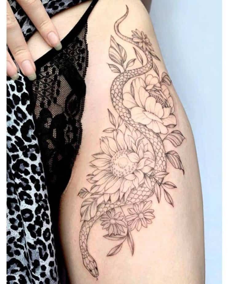 18. A snake tattoo