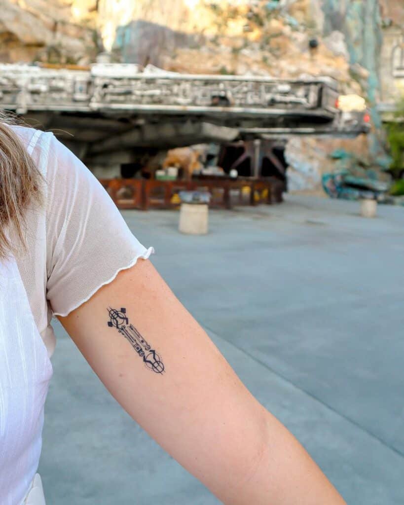 Ahsoka arm tattoo