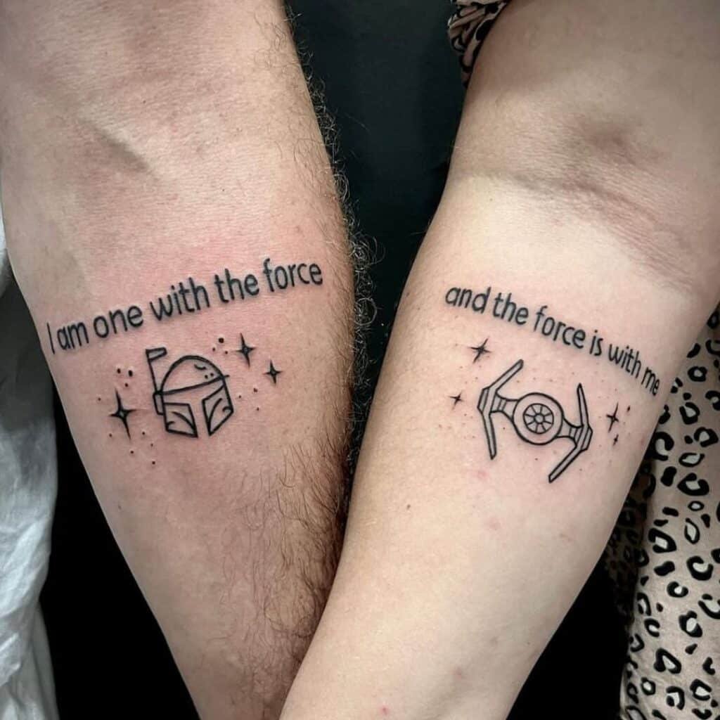 Matching Star Wars tattoos