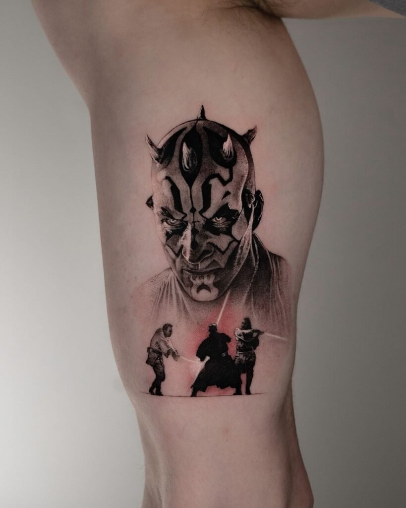 Darth Maul arm tattoo