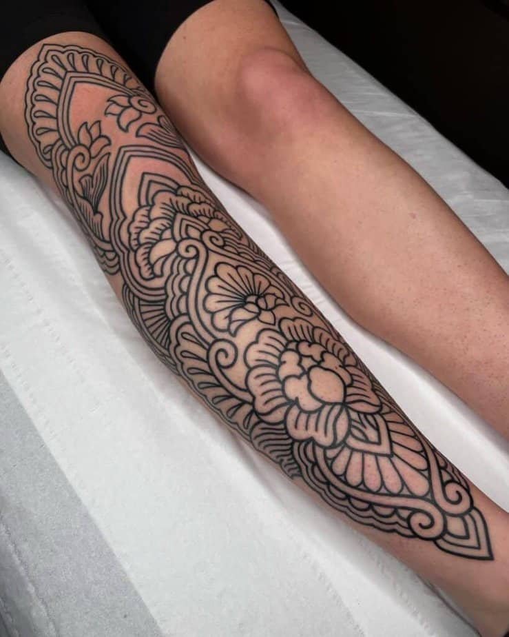 2. Bold mandala tattoo