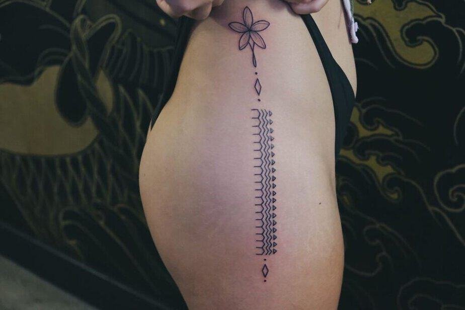 12. A take on a Filipino tribal tattoo