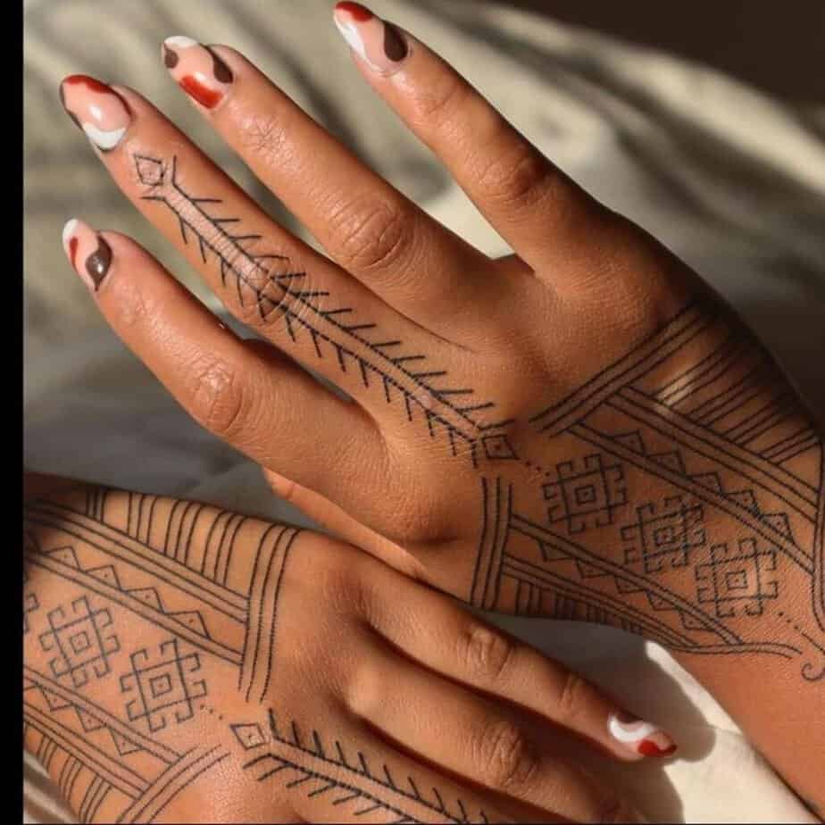 6. A modern Filipino tribal tattoo