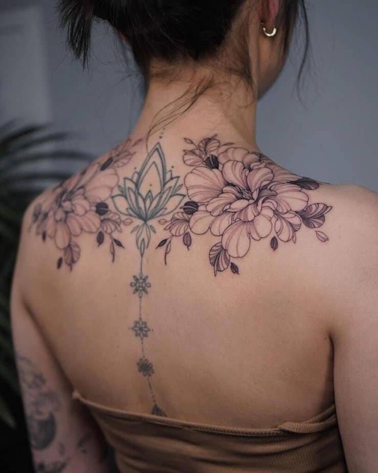 12. Magnolias on your shoulder blades