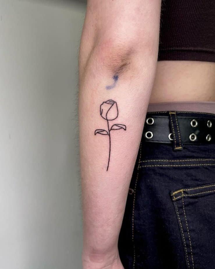 12. A tulip tattoo