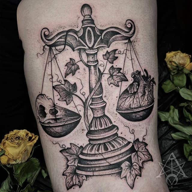17. Jaw-dropping Libra Tattoo