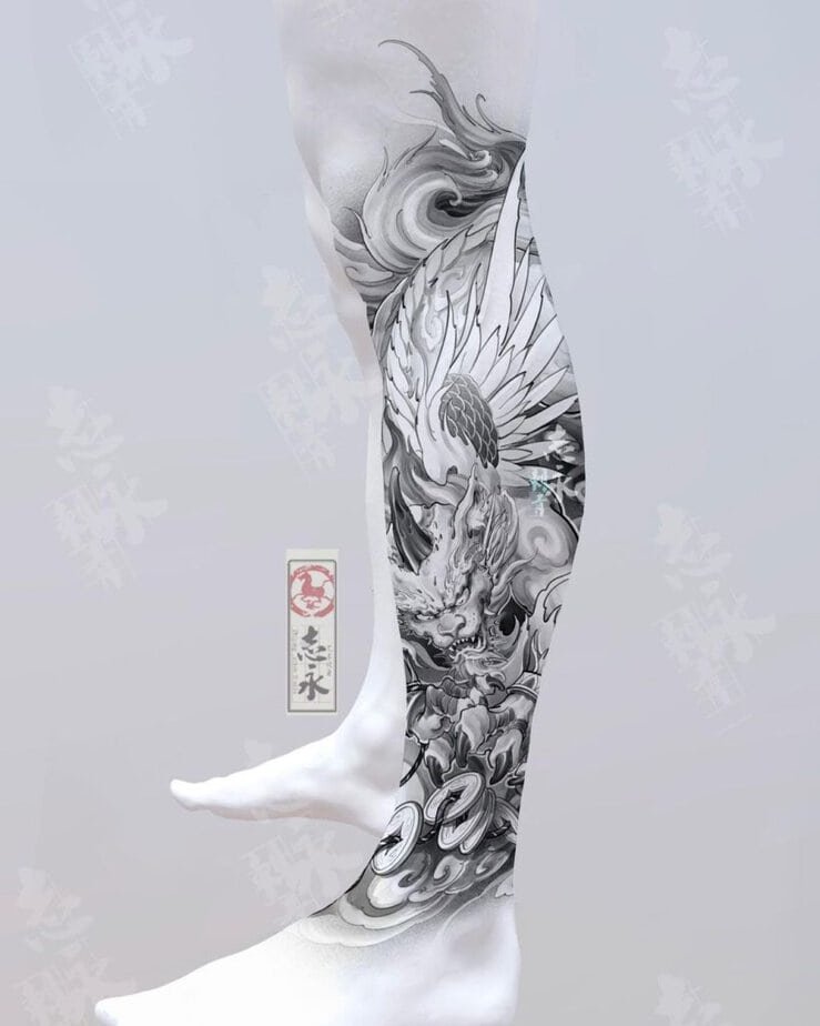 18. Beastly Chinese tattoos