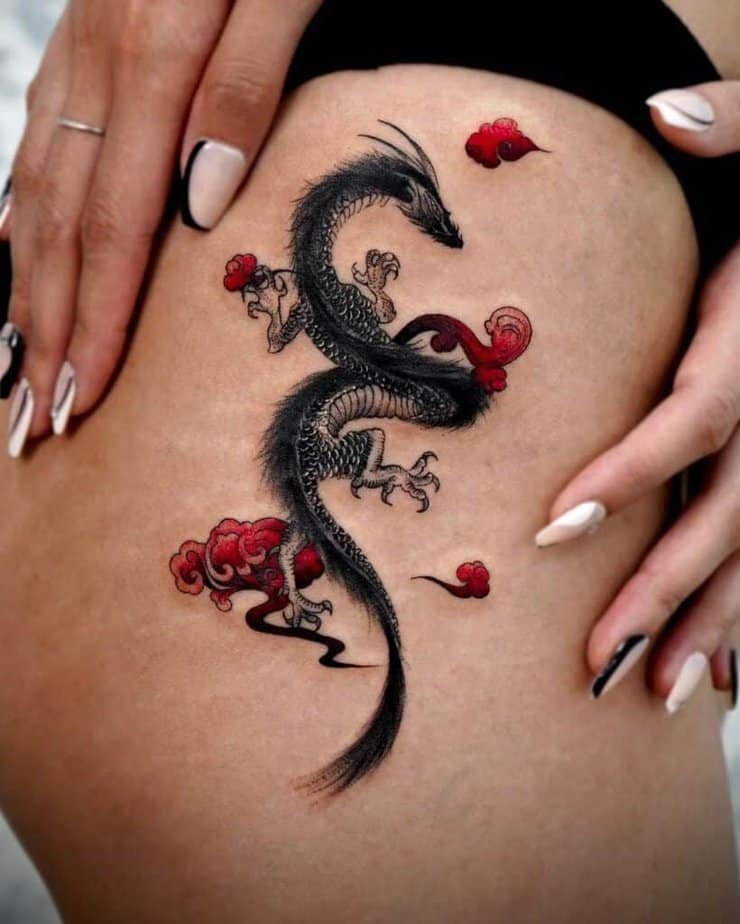 4. Badass dragon Chinese tattoos