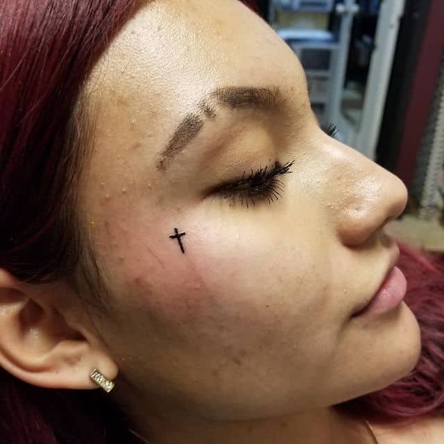 13. Popular face tattoo