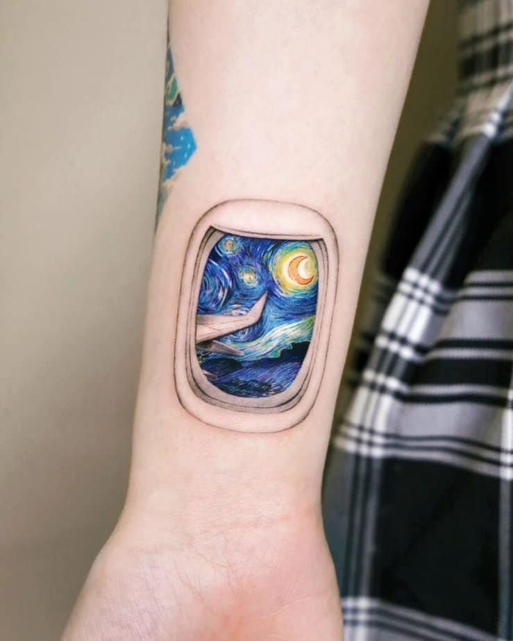 18. Starry night: plane edition