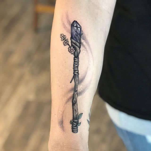 18. Unique amethyst fairy wand