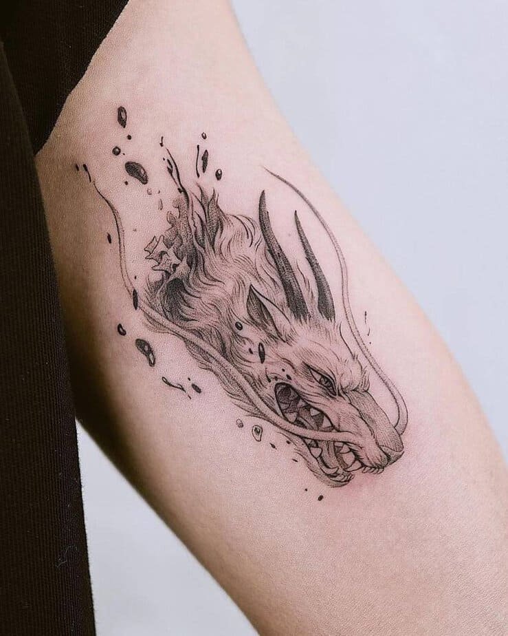 Fierce dragon tattoo
