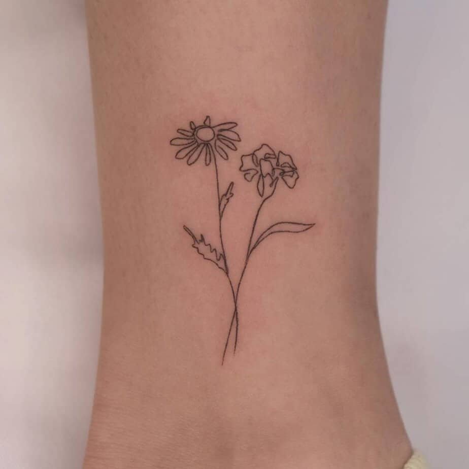 Simple carnation outline