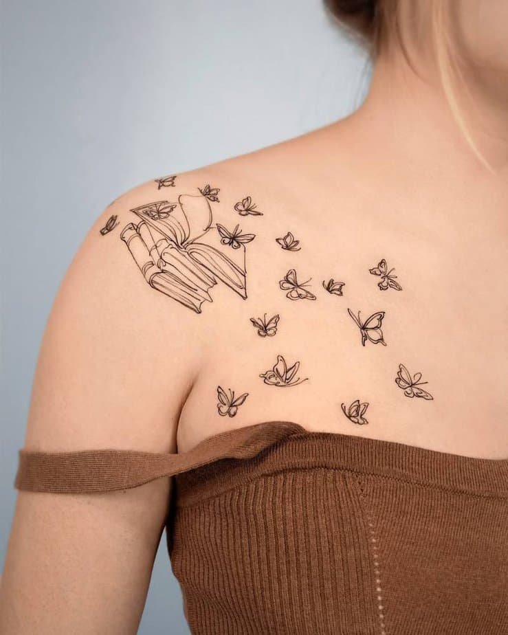 Fluttering books and butterflies