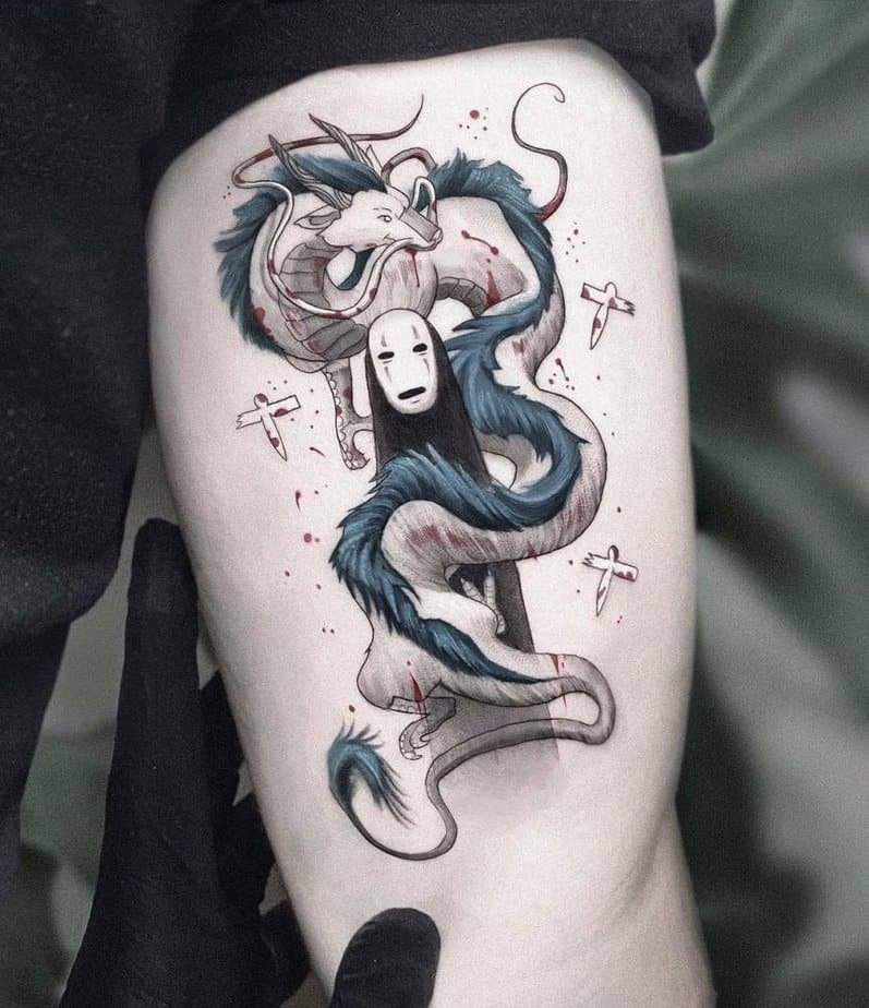 No-Face and Haku tattoo