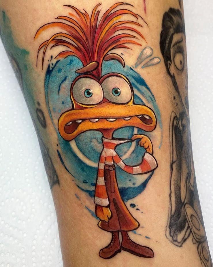 Anxiety emotion tattoo