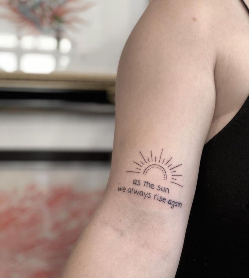 As the sun, we always rise again