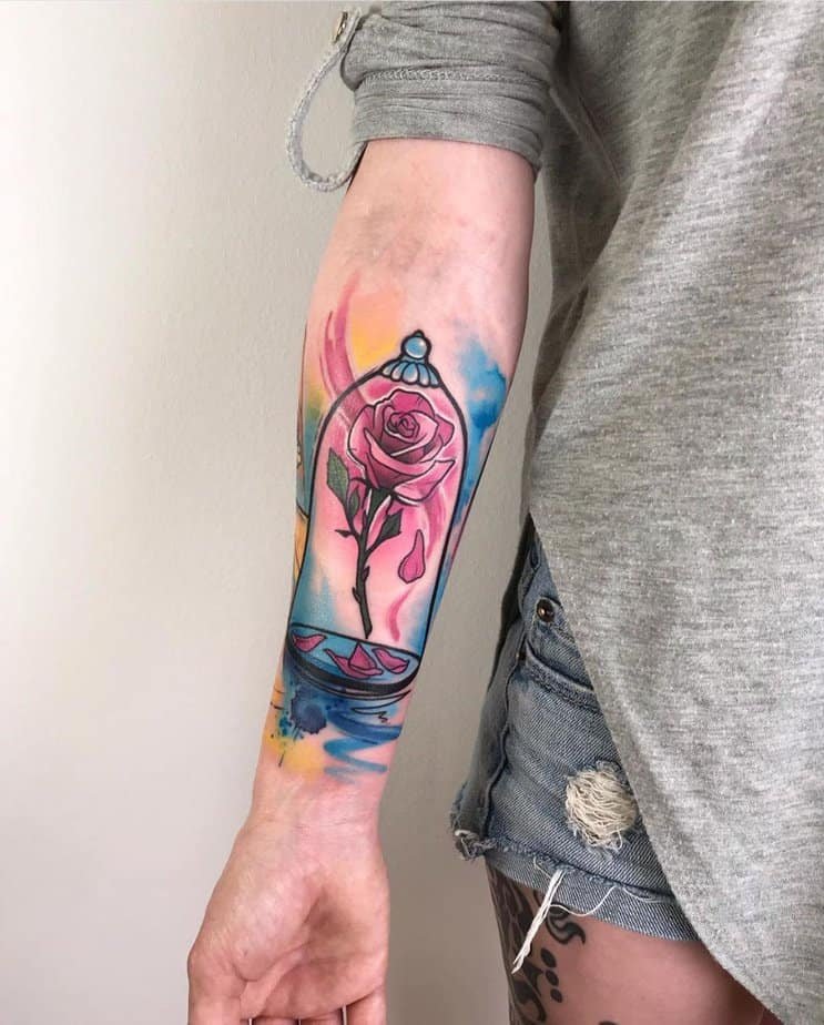 Beauty and the Beast half-sleeve