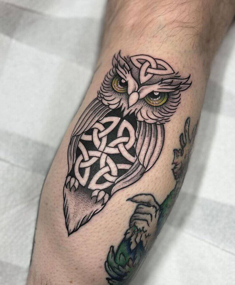 Celtic owl tattoos