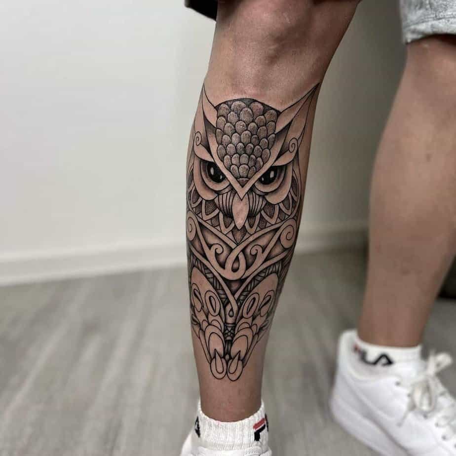 Celtic owl tattoos