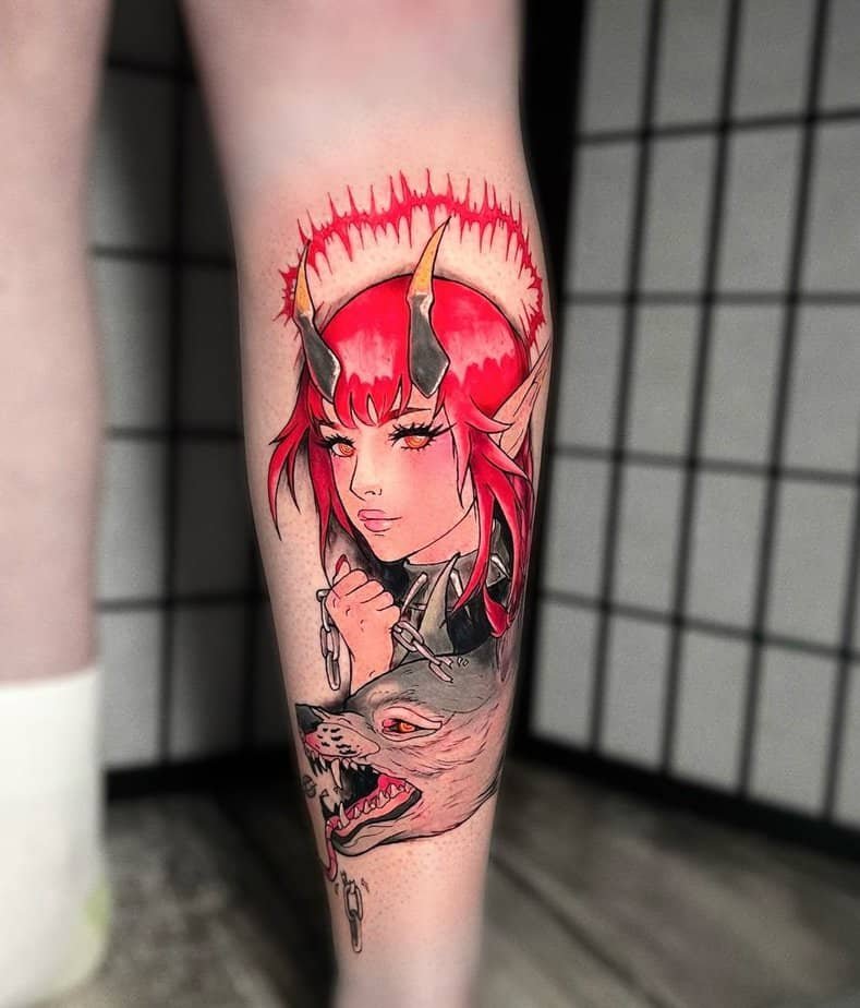 Demon Makima tattoo