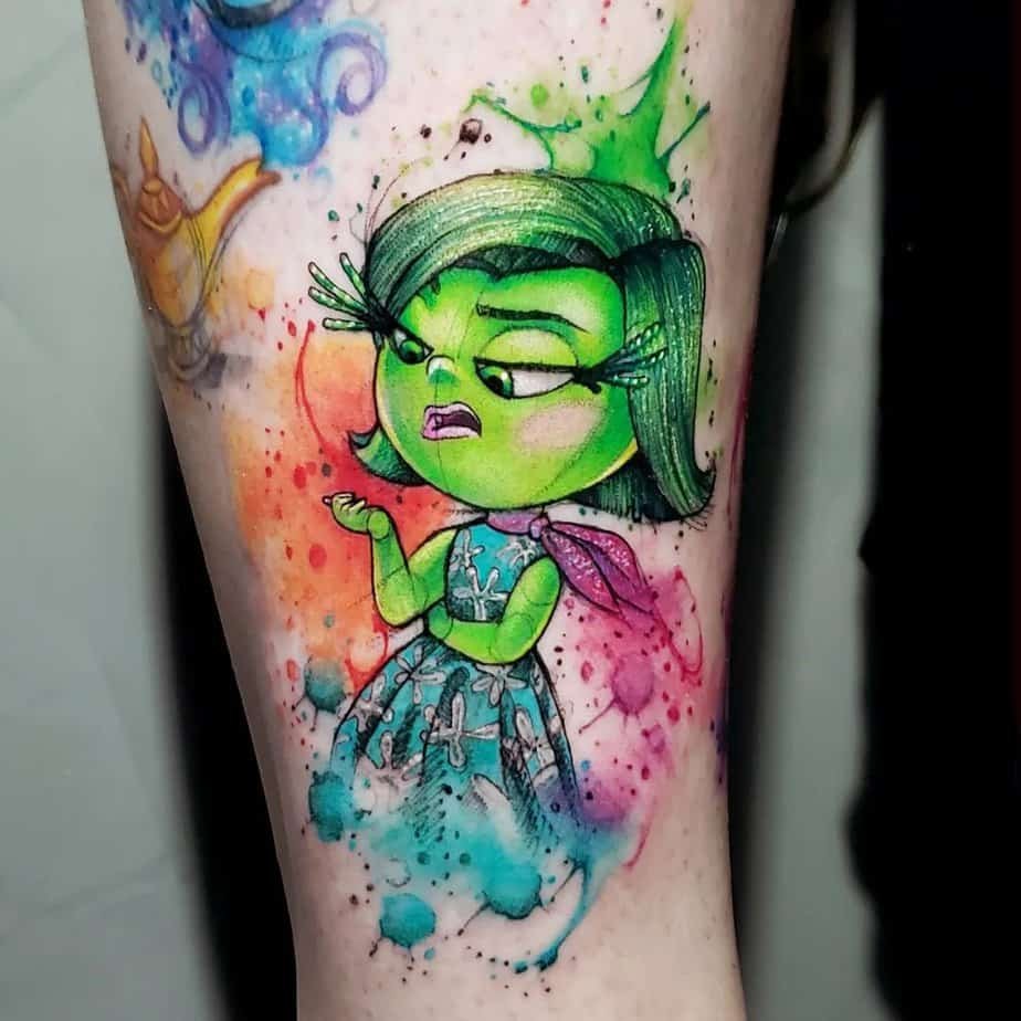 Disgust tattoo